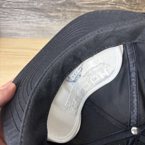 Vintage KOCH Hat Cap Snap Back Black Embroidered Marine Fueling Rope Advertising - Picture 7 of 9